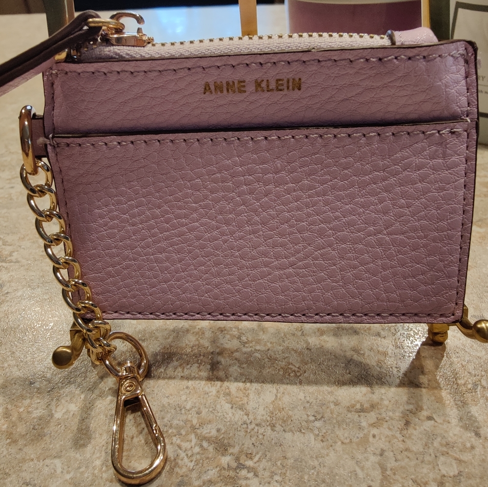 Anne Klein Mini Card Holder Wallet Pink